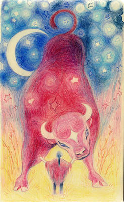 Atreyu and purple bison