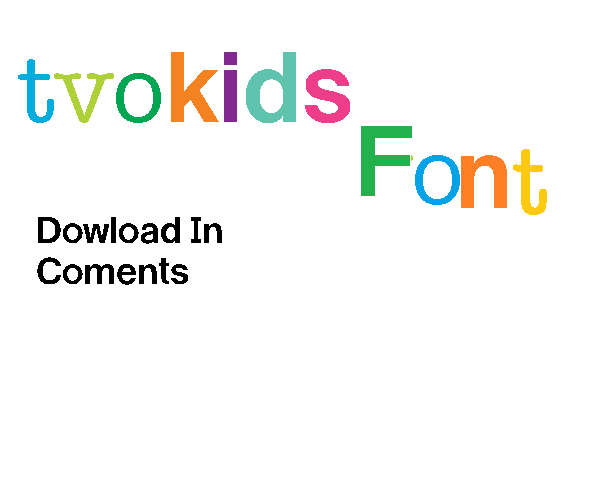 tvokids kids text font // - iFontMaker Gallery