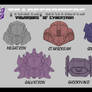 Transformers Warrior Of Cybertron Decepticon Heads