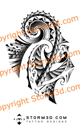 Shoulder Maori tattoo design