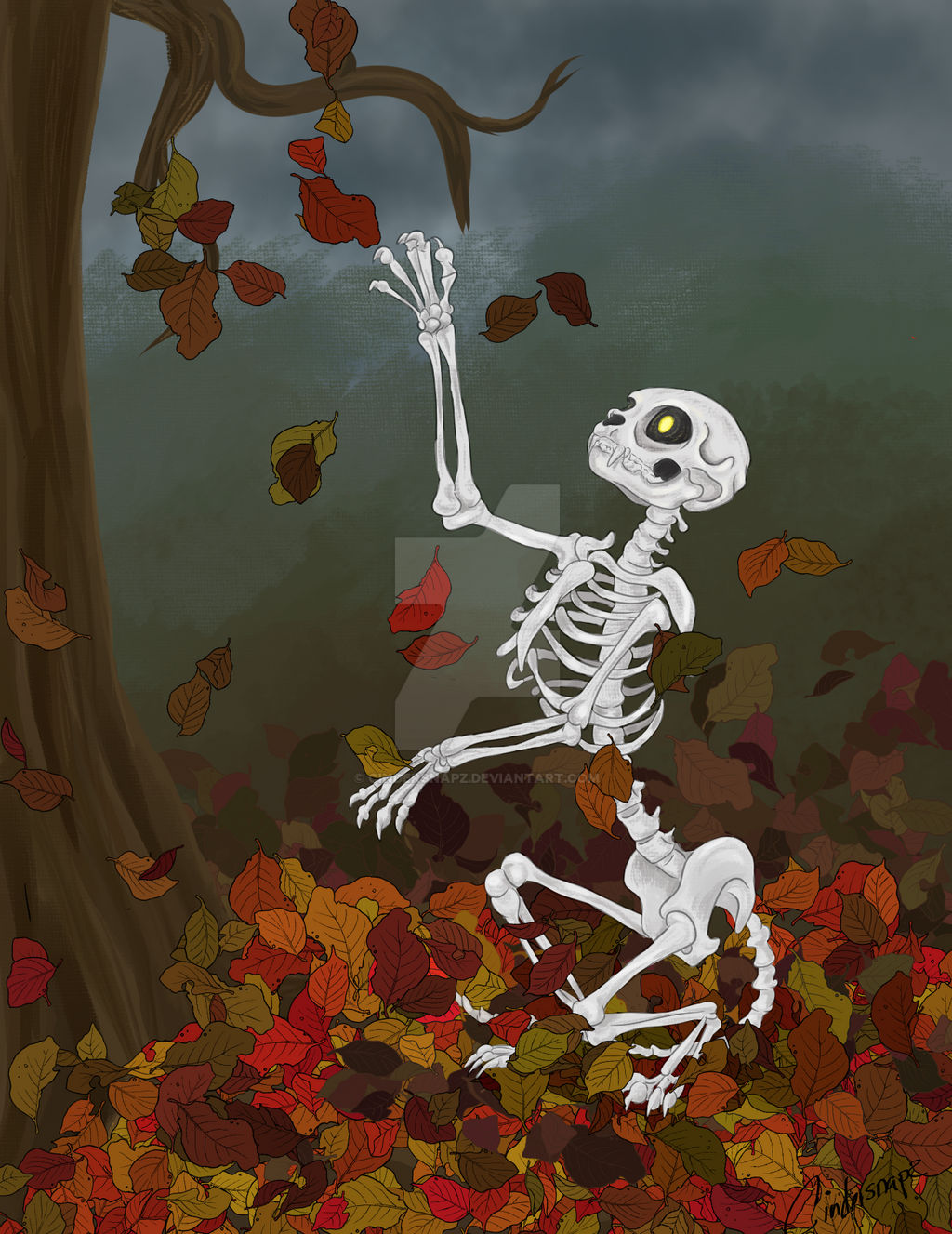 Skeleton Dreams by Cindersnapz on DeviantArt