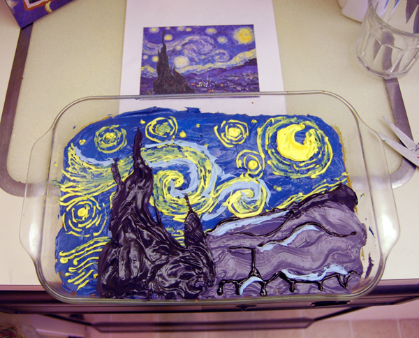 starry night cake