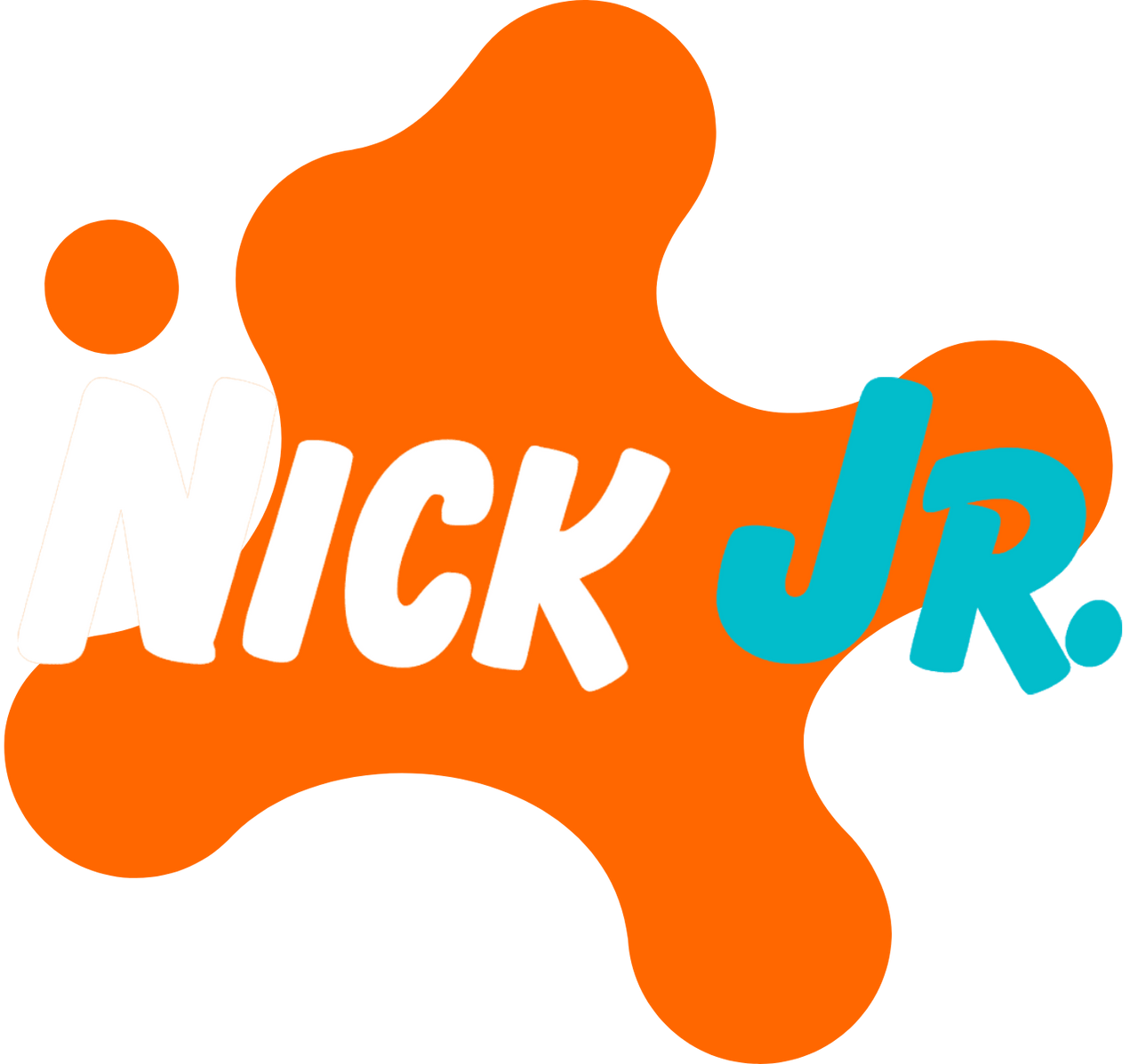 Nick Jr. 2023 splat with 1995 balloon font V3 by Yellowdude74 on DeviantArt