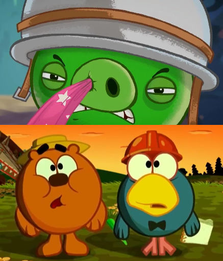 Corporal Pig Is Angry At Barry And Carlin by BelkinKon on DeviantArt