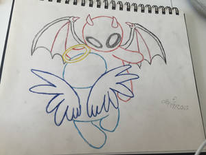 Emo -  Devil vs. Angel Color Sketch