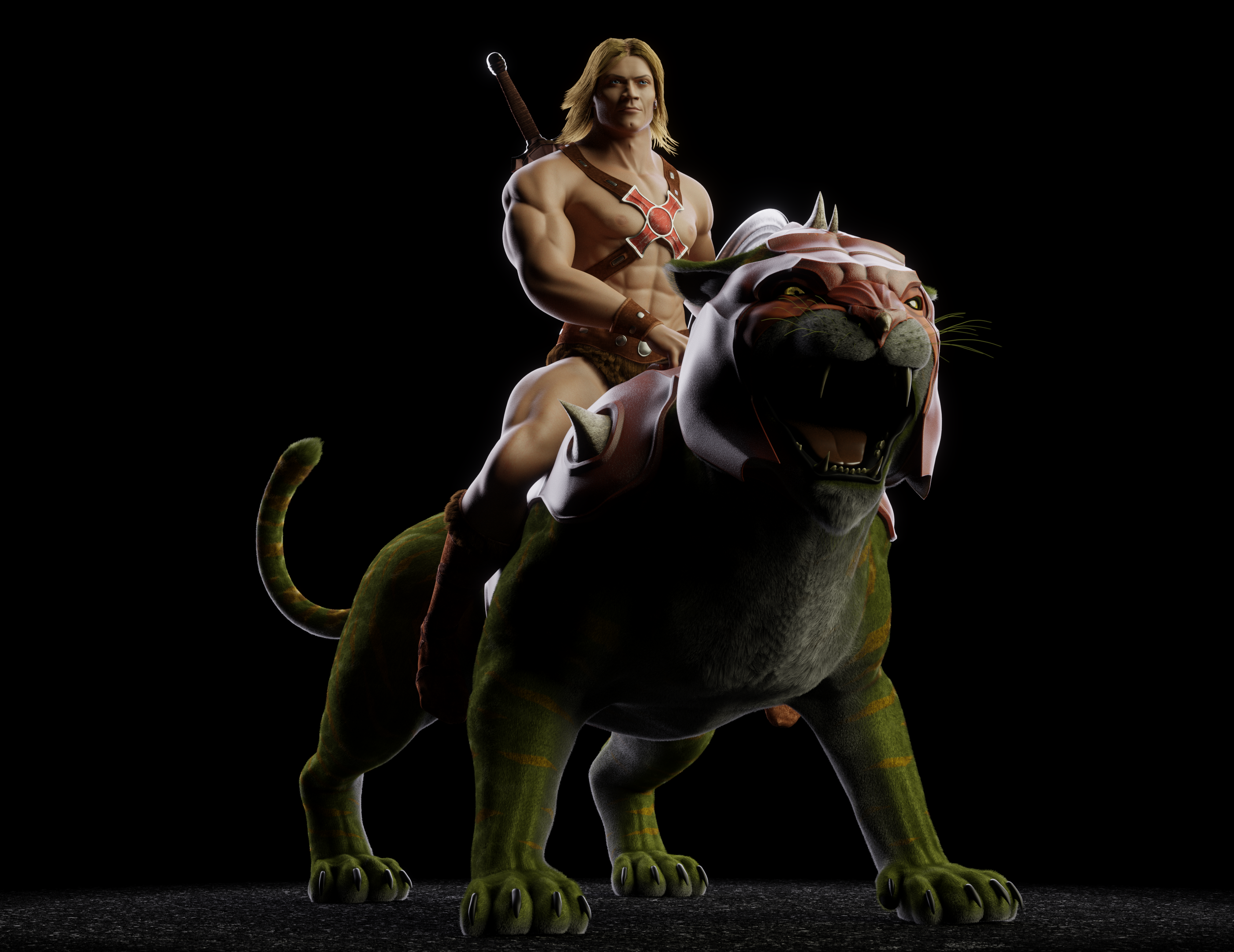 MOTU - He-Man on Battle Cat - 2