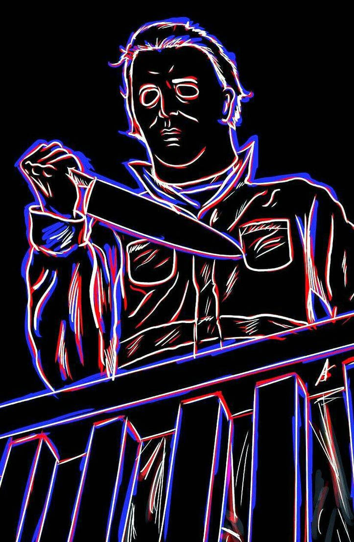 Mike Neon Neon Michael Myers by coreym288 on DeviantArt