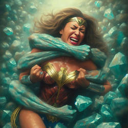 Wonder Woman Beyonce struggling to break free 
