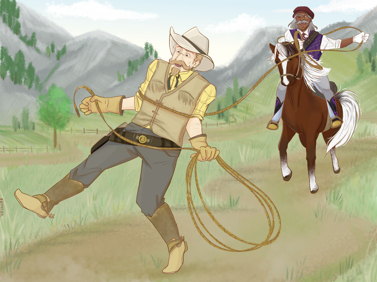 Lasso Fight by velkuro on DeviantArt
