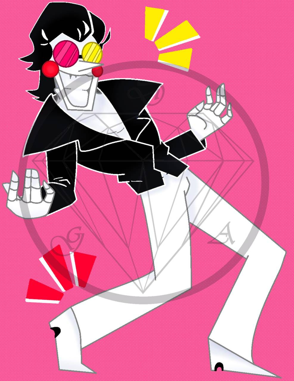 Spamton in JJBA pose by DragonGemArt on DeviantArt