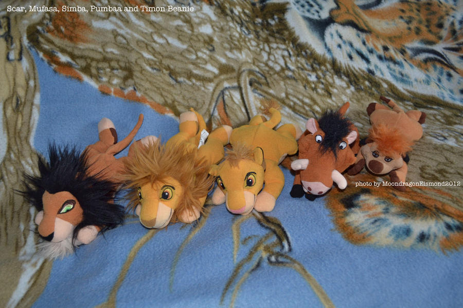 Beanies Scar,Mufasa,Simba,Timon and Pumbaa - TLK