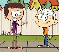 My OC (Brian) and Lincoln Loud