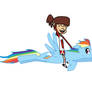 Lynn Loud Jr. and Rainbow Dash by theawesomeguy98201 on DeviantArt