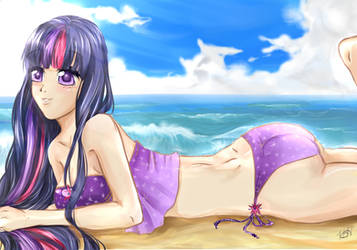 Twilight Sparkle at the beach