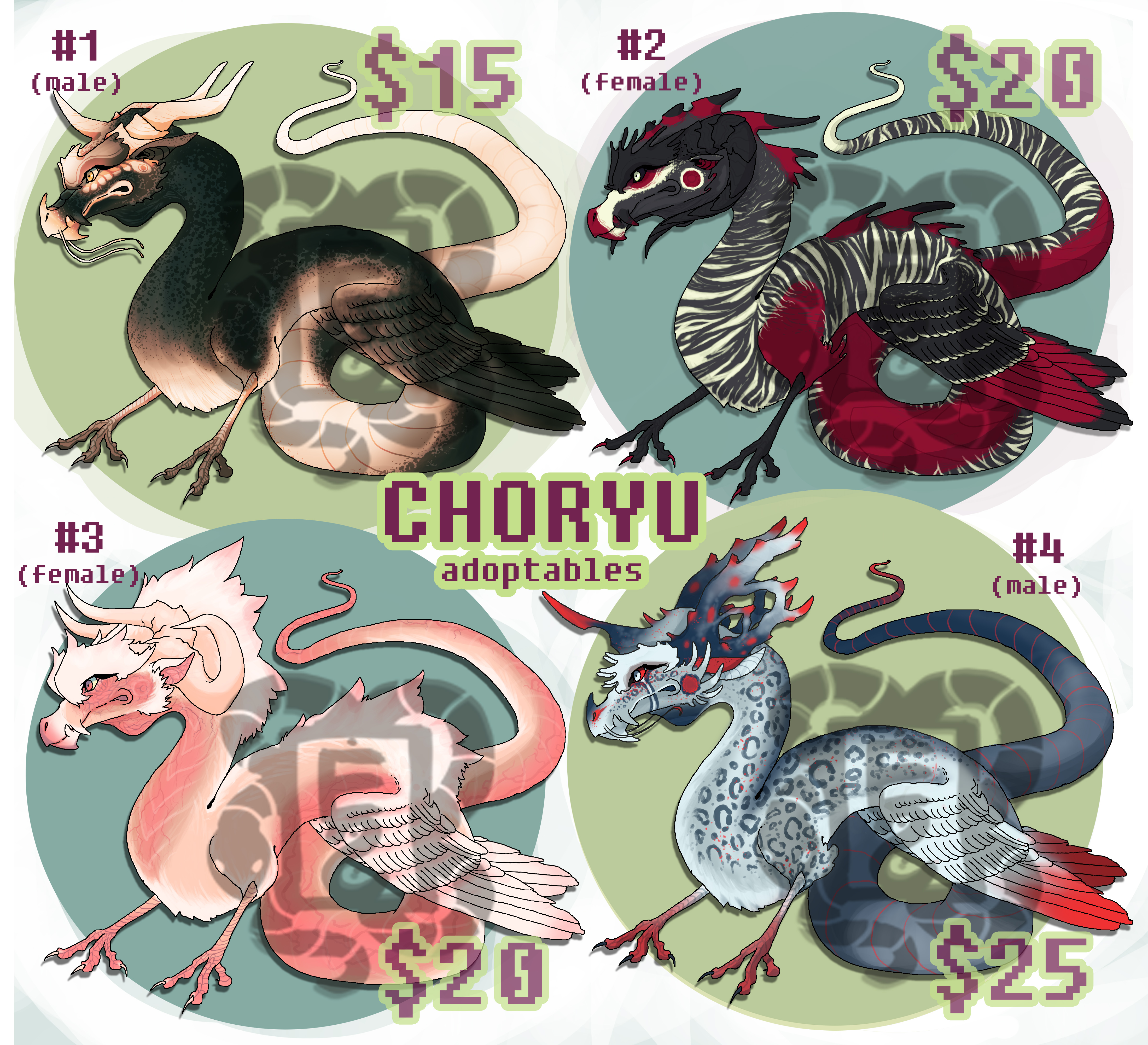 Choryu ~ Adoptables (First Come First Serve)