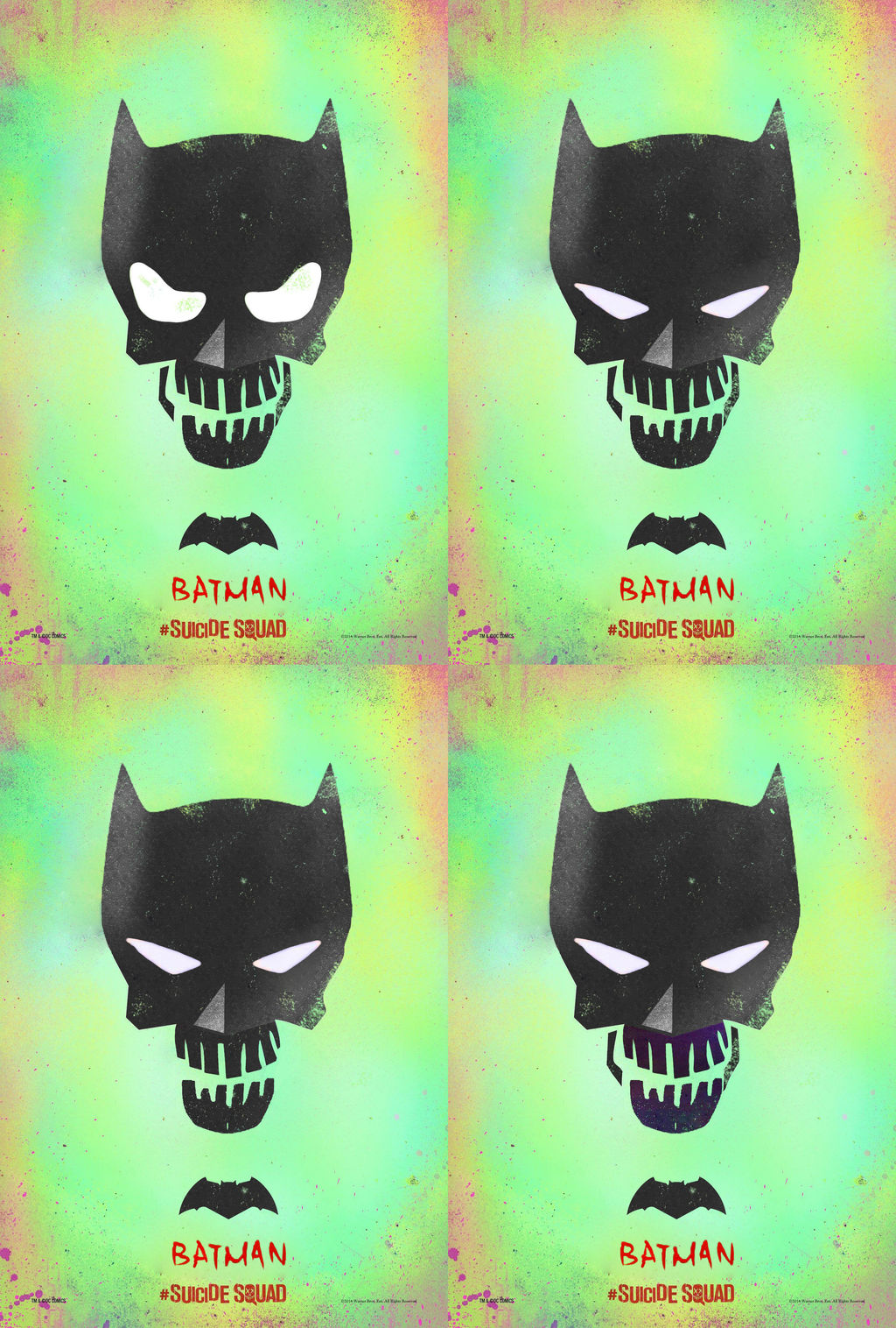 Batman Suicide Squad Poster Variants