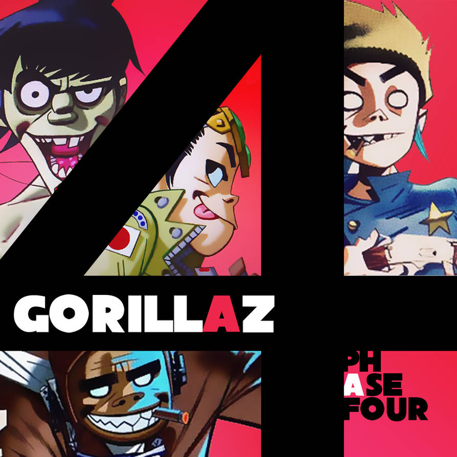 Группа gorillaz альбомы. Гориллаз обложка. Gorillaz обложка группы. Gorillaz 2d phase 4. Gorillaz phase 4.