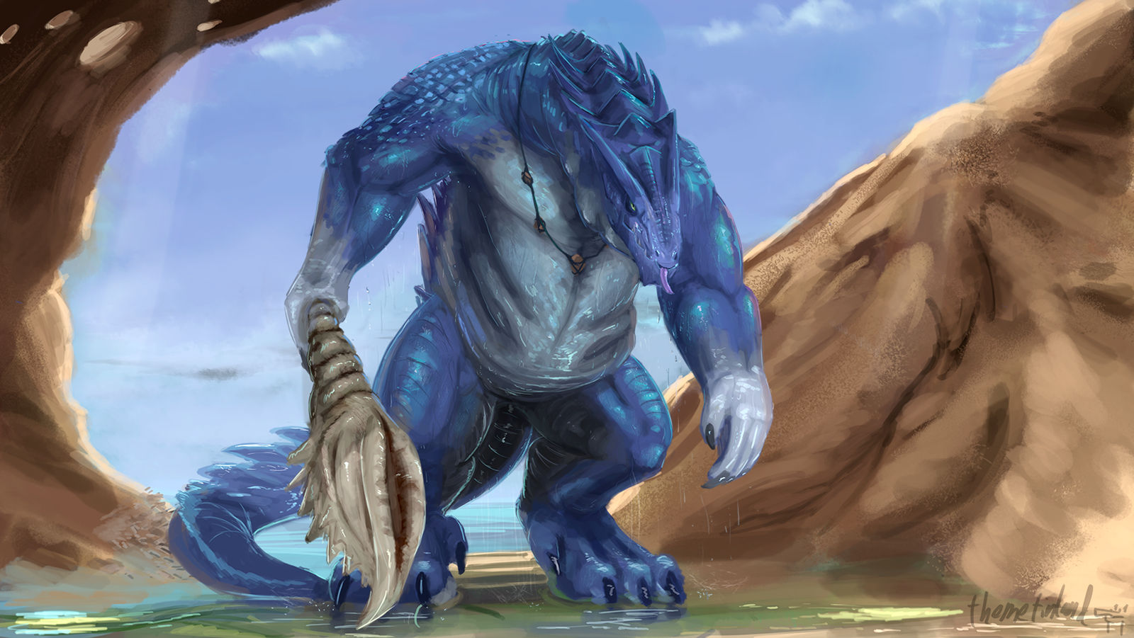 Sea beast (adoptable auction) by ThemeFinland on DeviantArt