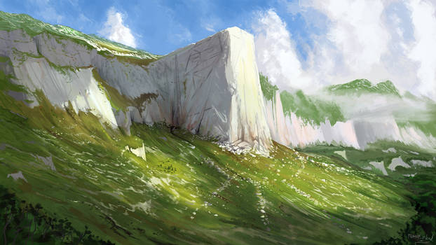White citadel rock