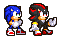 Sonic and Shadow: Mario and Luigi Style