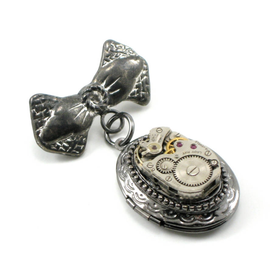 Clockwork Bo Clockwork Bow Brooch by GhostLoveJewelry on DeviantArt