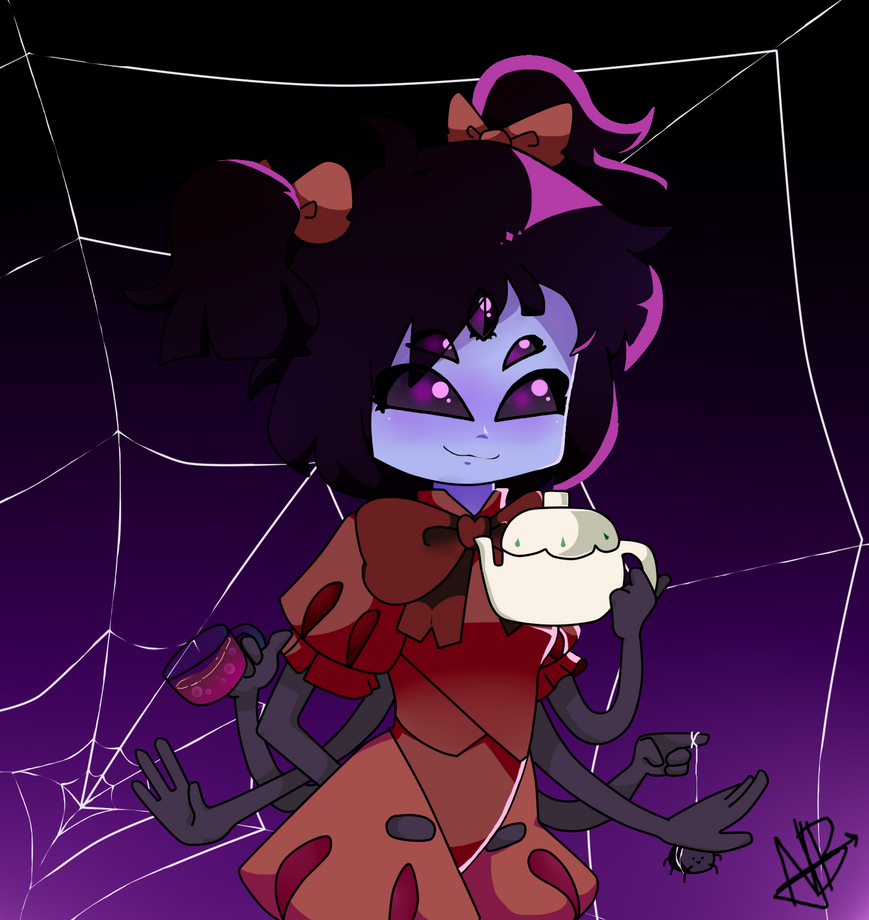 Muffet Raffle Muffet Fanart by NoodlesBozeta28 on DeviantArt