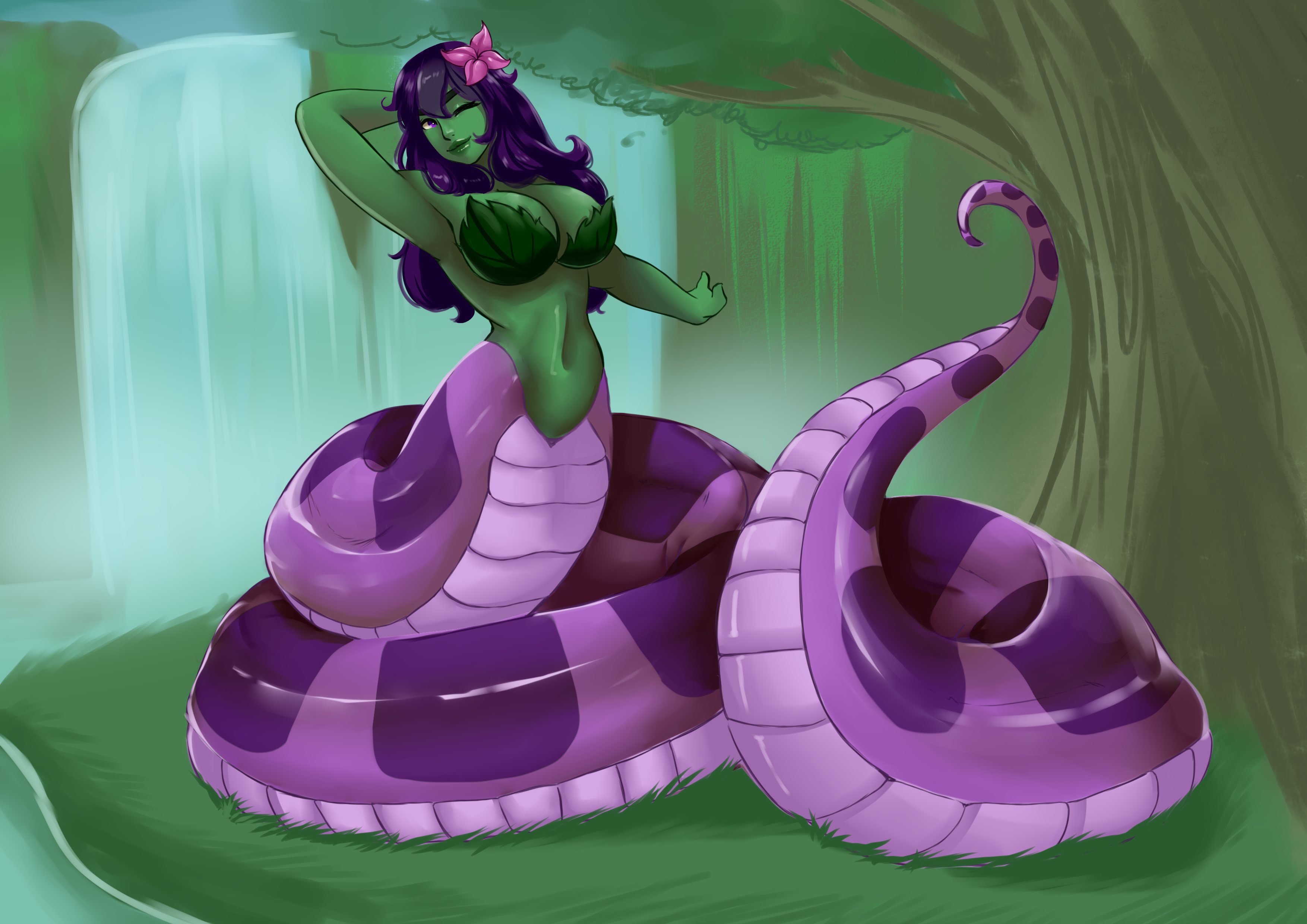 Violet Scale Iris by salsdraws by Violet-Scales on DeviantArt