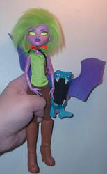 Custom Warcraft Elf Hunter Monster High doll
