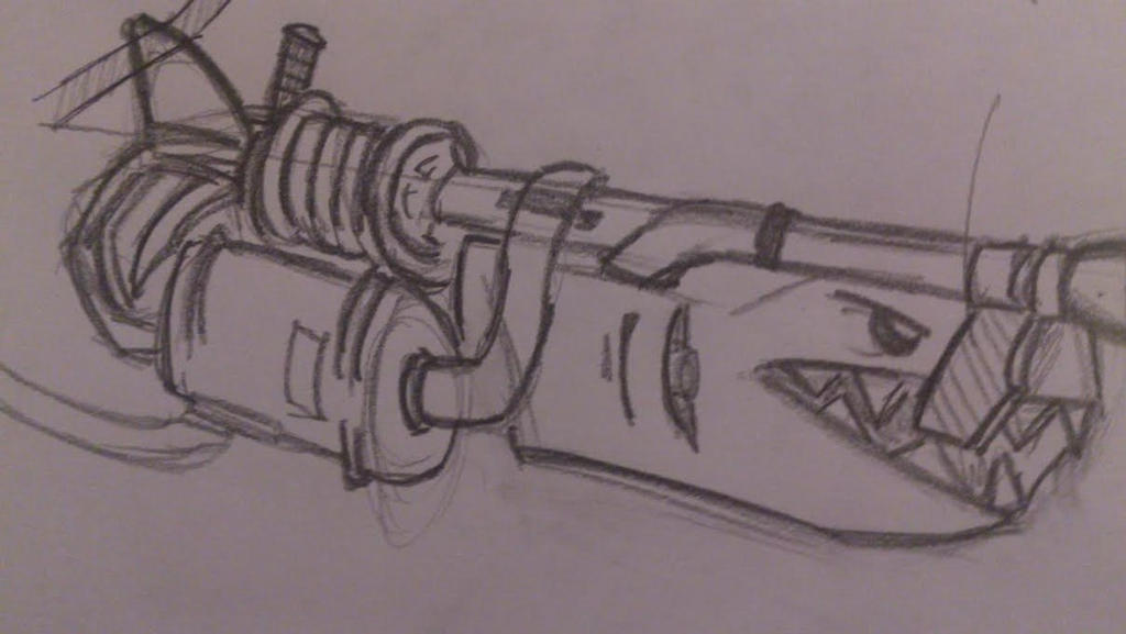 Pyroshark flamethrower concept art (front) by CaptainCookieCrunch on ...