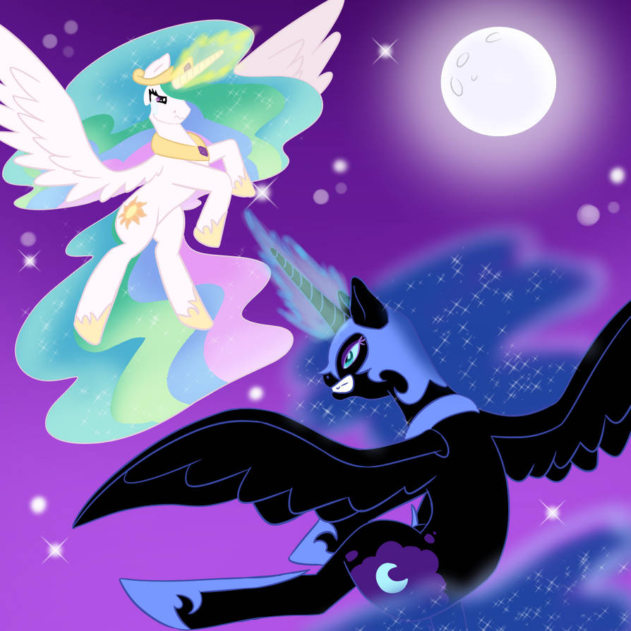 Celestia vs Nightmare moon