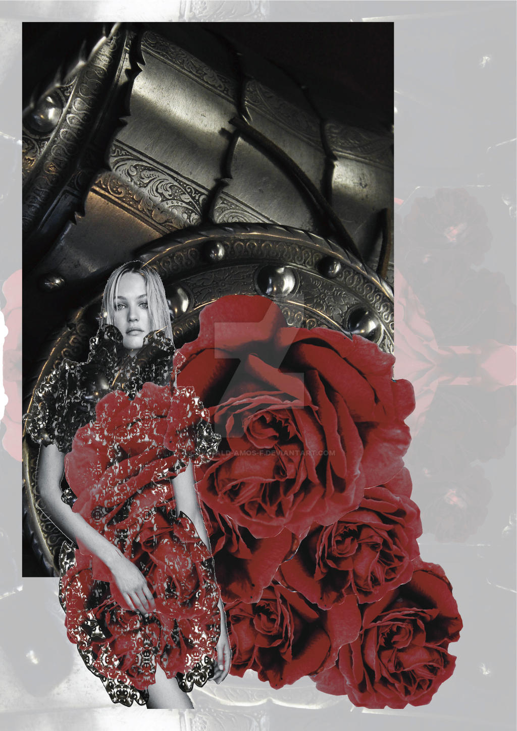 War of Roses Inspired Fashion Illustration.