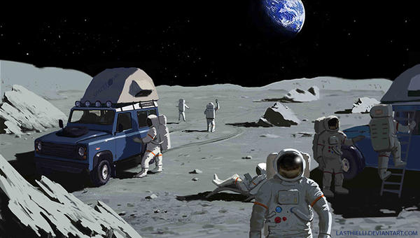 Space Tourism - Moon camping