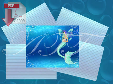 Mermaid Journal instant digital Download