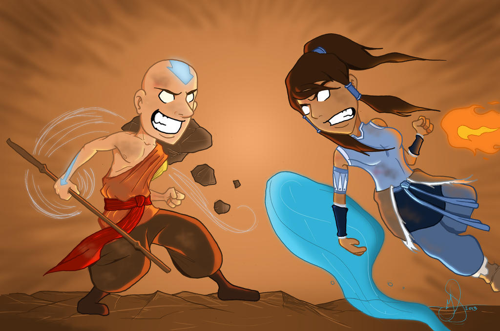 Aang vs Korra #aang #avatar #avatarthelastairbender #atla #aangvskorra