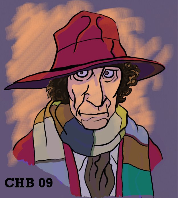 4th Doctor bust colored