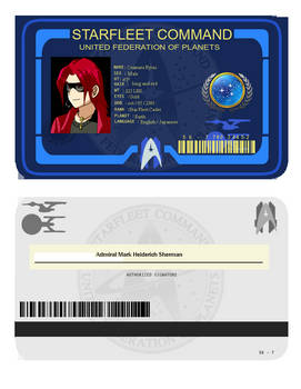 Onimaru star fleet ID card