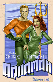 Buster Crabbe Rita Hayworth Aquaman.