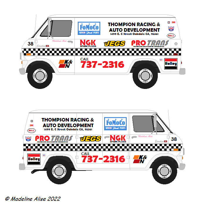 1971 Ford Econoline 100 Drag Race Pit van by MedGirl320 on DeviantArt
