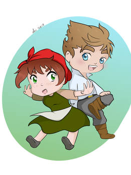 Chibi Eleanor and Phillip