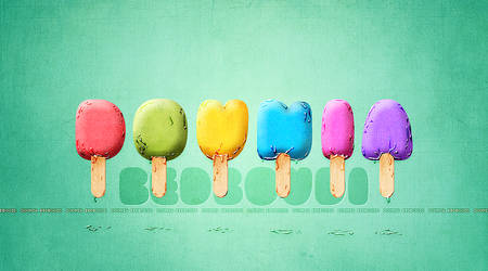 ICE CREAM text effect