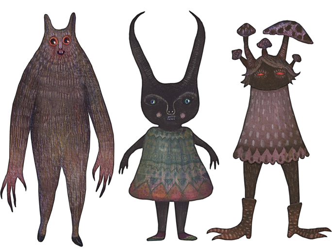 Werecreature, Earwig Girl and the Lurker