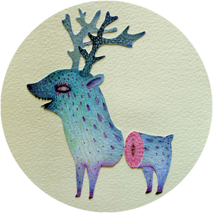 Blue deer