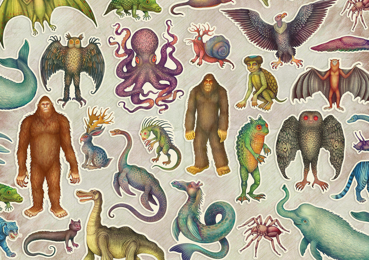 Cryptid Stickers by V-L-A-D-I-M-I-R on DeviantArt