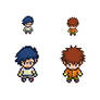 Koushiro and Jo Digimon overworld sprites