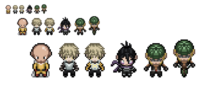 One Punch Man Overworld Sprites