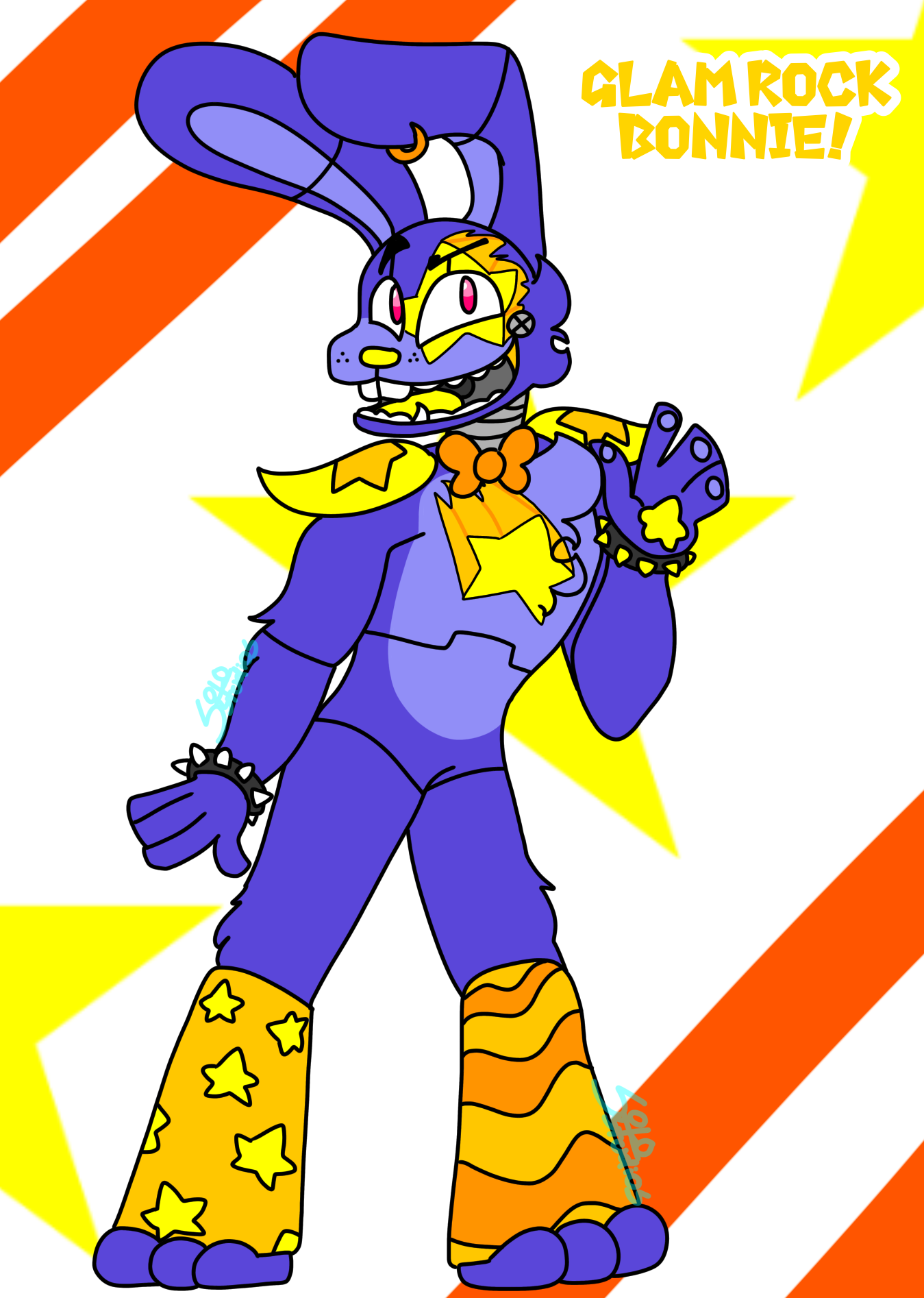 Glam Rock Bonnie by 1DavidYS1 on DeviantArt