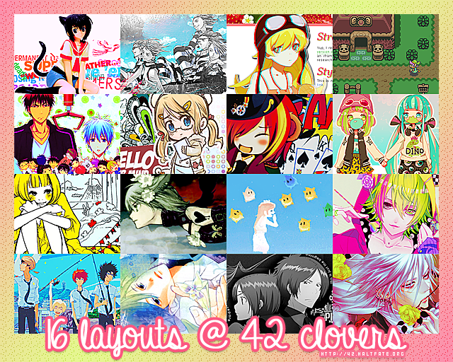 16 layouts by callmenames