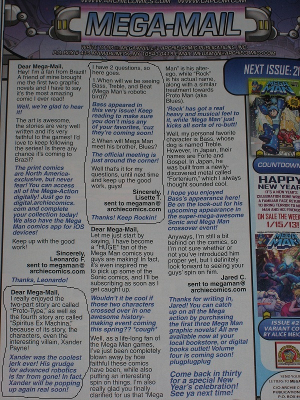 My Mega Mail in Issue 20