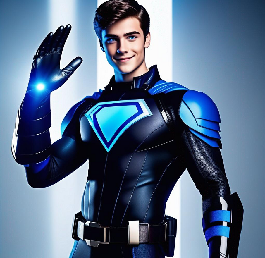 Blue Superhero 1 by Learubb on DeviantArt
