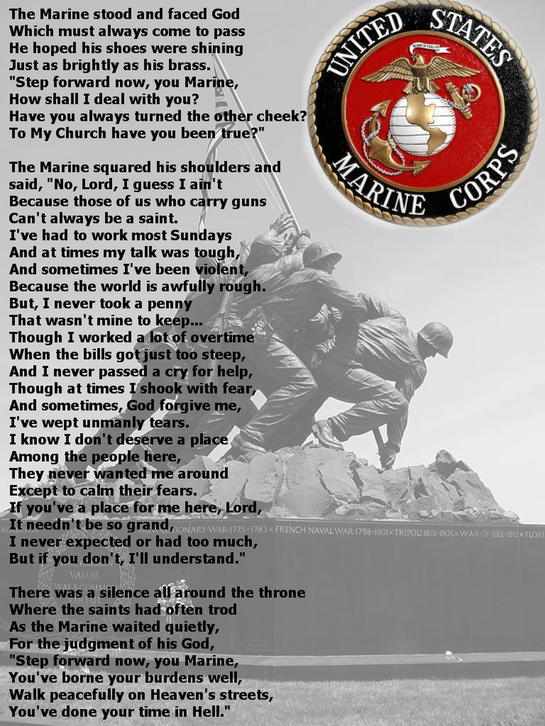 Marine Meets God by elesi